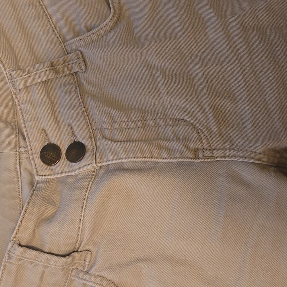 CABI LouLou Style#406 Straight Leg Mid Rise Denim Pants Sz 8 in Cafe Au Lait Y2K - Picture 5 of 13